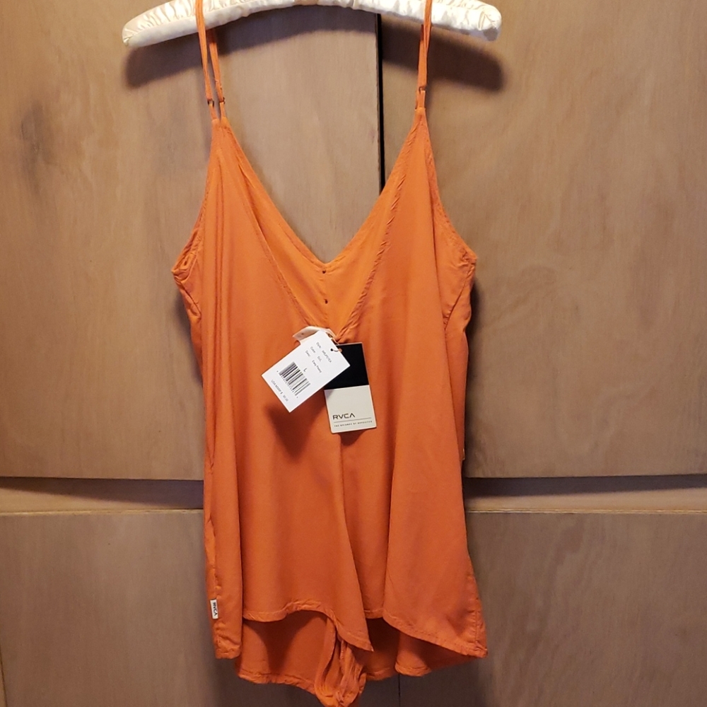 Orange RVCA Romper - Picture 4 of 8